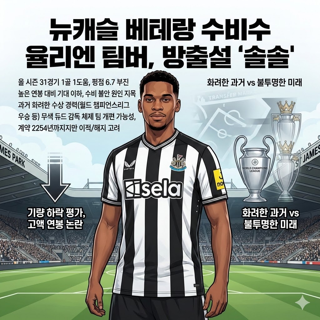 [충격] 22억 먹튀 논란, 팀버 방출 초읽기?